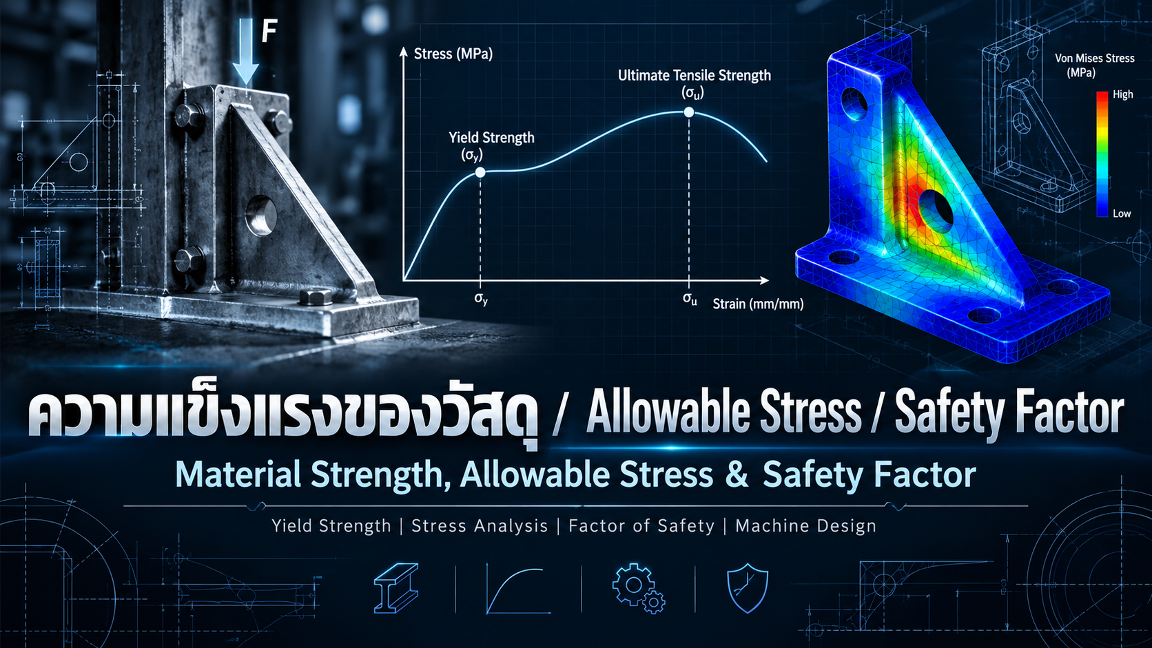 Material Strength, Allowable Stress and Safety Factor Explained